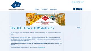 
                            13. Meet DECC Team at IBTM World 2017 – DECC