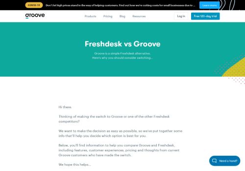 
                            12. Meet Groove - The Simple Alternative to Freshdesk - GrooveHQ