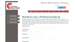 
                            7. Meet Me for Lunch - 2018 Restaurant Sign-Up - Oak Park-River ...