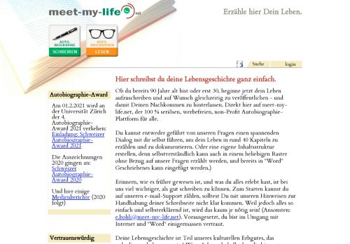 
                            10. meet my life - Autobiographie schreiben