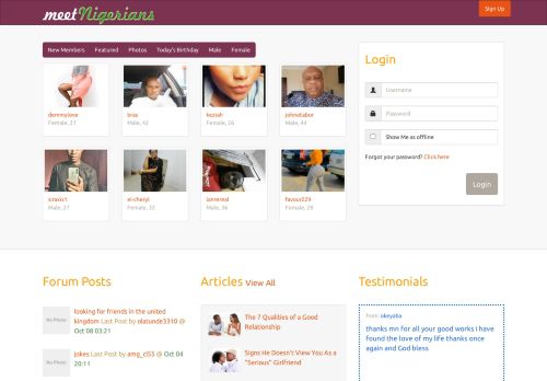 
                            9. Meet new singles in Nigeria, UK, US for dating ... - Meet Nigerians