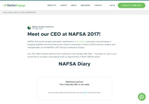 
                            7. Meet our CEO Gecko at NAFSA 2017! - Gecko Labs