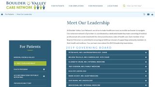 
                            7. Meet Our Leadership | Boulder Valley Care Network