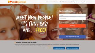 
                            2. Meet people, flirt, enjoy free dating and free chat - mobifriends