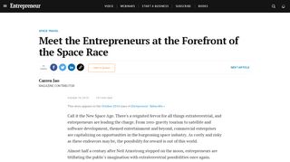
                            6. Meet the Entrepreneurs at the Forefront of the Space Race