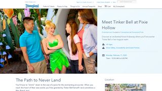 
                            2. Meet Tinker Bell At Pixie Hollow | Disneyland Resort