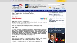 
                            1. Meet Toeter, the Afrikaans Twitter | News24