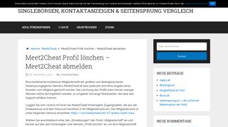 
                            11. Meet2Cheat Profil löschen - Meet2Cheat abmelden - Singlebörsen ...