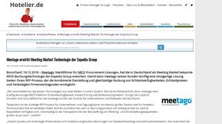 
                            7. Meetago erwirbt Meeting Market Technologie der Expedia Group ...