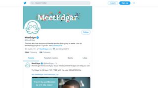 
                            8. MeetEdgar (@MeetEdgar) | Twitter