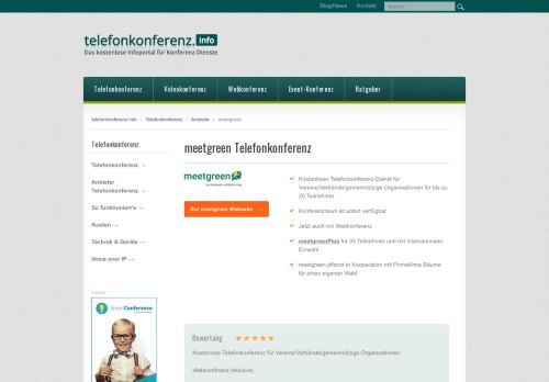 
                            5. meetgreen | Telefonkonferenz kostenlos | telefonkonferenz.info