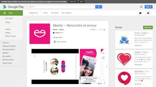 
                            2. Meetic – Apps no Google Play