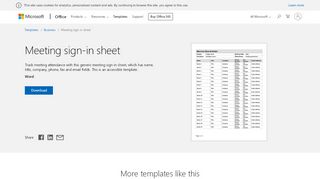 
                            4. Meeting sign-in sheet - Office templates & themes - Office 365