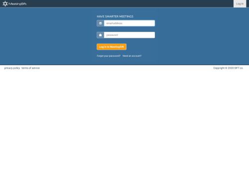 
                            9. MeetingSift.com - Login