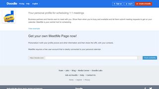 
                            10. MeetMe page | Doodle