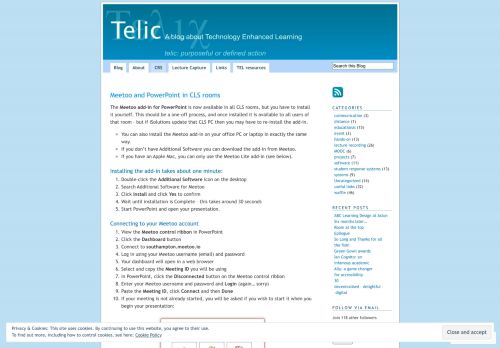 
                            11. Meetoo and PowerPoint in CLS rooms | TELic: A blog about ...