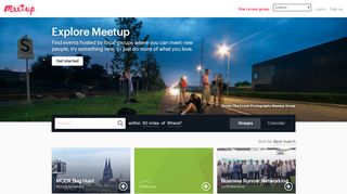 
                            4. Meetup: Find your people