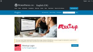 
                            6. Meetup Login | WordPress.org