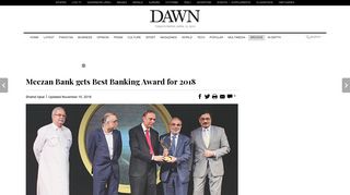 
                            12. Meezan Bank gets Best Banking Award for 2018 - Newspaper - DAWN ...