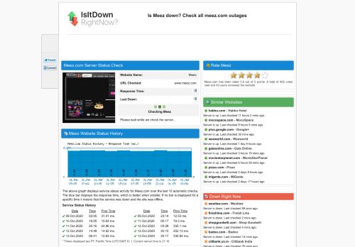 
                            8. Meez.com - Is Meez Down Right Now?