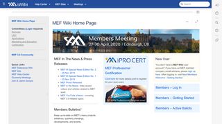 
                            11. MEF Wiki Home Page - MEF Wiki - MEF Wiki