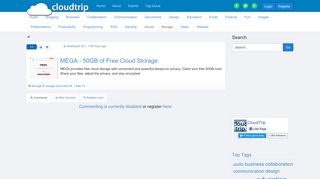 
                            8. MEGA - 50GB of Free Cloud Storage | CloudTrip