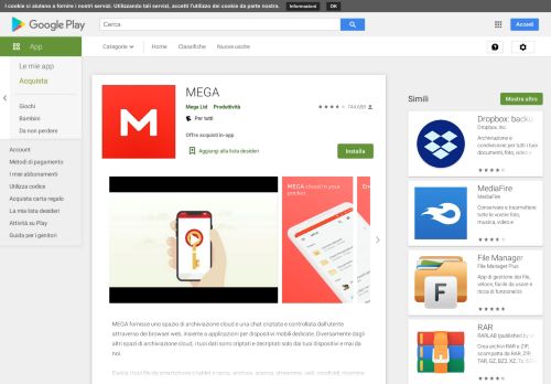 
                            6. MEGA - App su Google Play