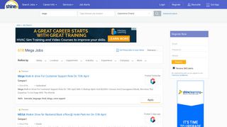 
                            7. Mega Career Prospects (Feb 2019) - 491 Active Mega Jobs - Shine.com