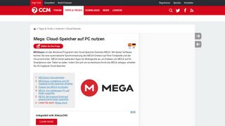 
                            5. Mega: Cloud-Speicher auf PC nutzen - CCM