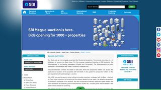 
                            8. Mega E- Auction - SBI Corporate Website