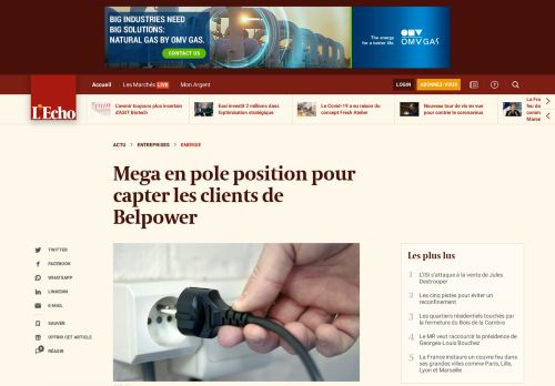 
                            2. Mega en pole position pour capter les clients de Belpower | L'Echo