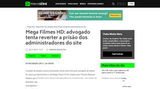 
                            10. Mega Filmes HD: advogado tenta reverter a prisão dos ... - Minha Série