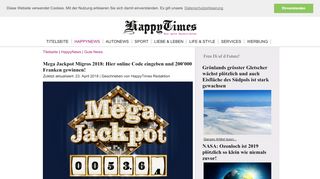 
                            10. Mega Jackpot Migros 2018: Hier online Code eingeben und 200'000 ...