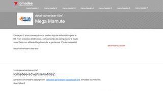 
                            10. Mega Mamute - Lomadee