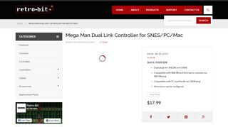 
                            13. Mega Man Dual Link Controller for SNES/PC/Mac - Retro-bit