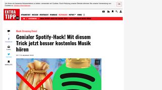 
                            11. Mega Spotify-Hack! Mit diesem Trick jetzt kostenlos Musik hören ...