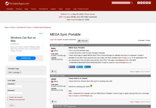 
                            6. MEGA Sync Portable | PortableApps.com