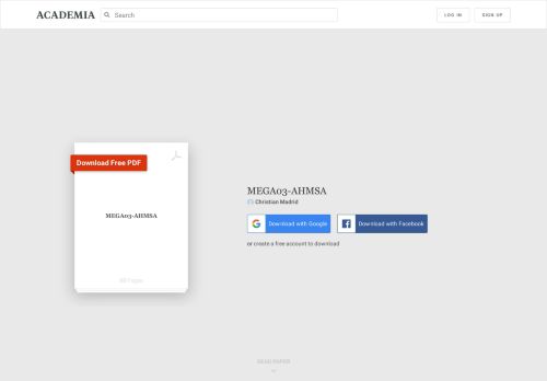 
                            4. MEGA03-AHMSA | Christian Madrid - Academia.edu