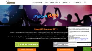 
                            8. MEGA888 DOWNLOAD APK IOS (2019) | FREE DEMO ID