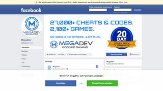 
                            8. MegaDev - Startseite | Facebook