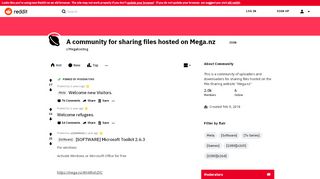 
                            12. Megahosting - Reddit