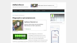 
                            8. Megarapid.cz opět přejmenován | stahuj-uloz.cz