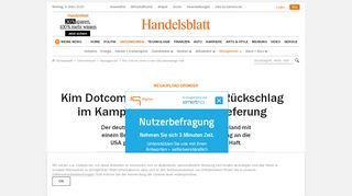 
                            12. Megaupload-Gründer: Kim Dotcom erleidet weiteren ... - Handelsblatt