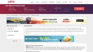 
                            6. Meghana Travels Bus Tickets Booking Online @ 15% OFF | Buses ...