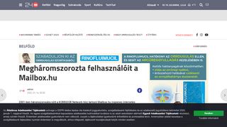 
                            4. Megháromszorozta felhasználóit a Mailbox.hu | 24.hu