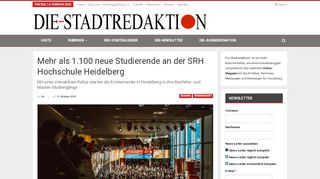 
                            13. Mehr als 1.100 neue Studierende an der SRH Hochschule Heidelberg