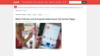 
                            7. Mehr Follower auf Instagram bekommen: Die besten Tipps - CHIP