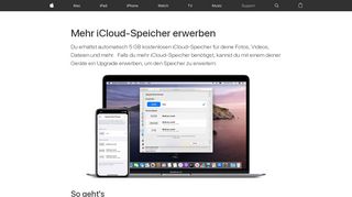 
                            6. Mehr iCloud-Speicher erwerben - Apple Support