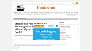 
                            2. Mehr-Klienten-System von Andreas Baulig - Handelsblatt