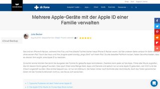 
                            10. Mehrere Apple-Geräte mit der Apple ID einer Familie verwalten - dr.fone